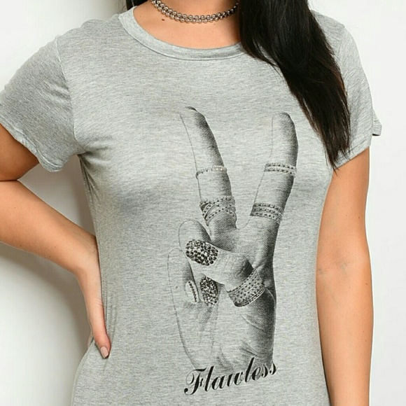 Graphic Print T-Shirt Rhinestone Mini Dress - Picture 4 of 5